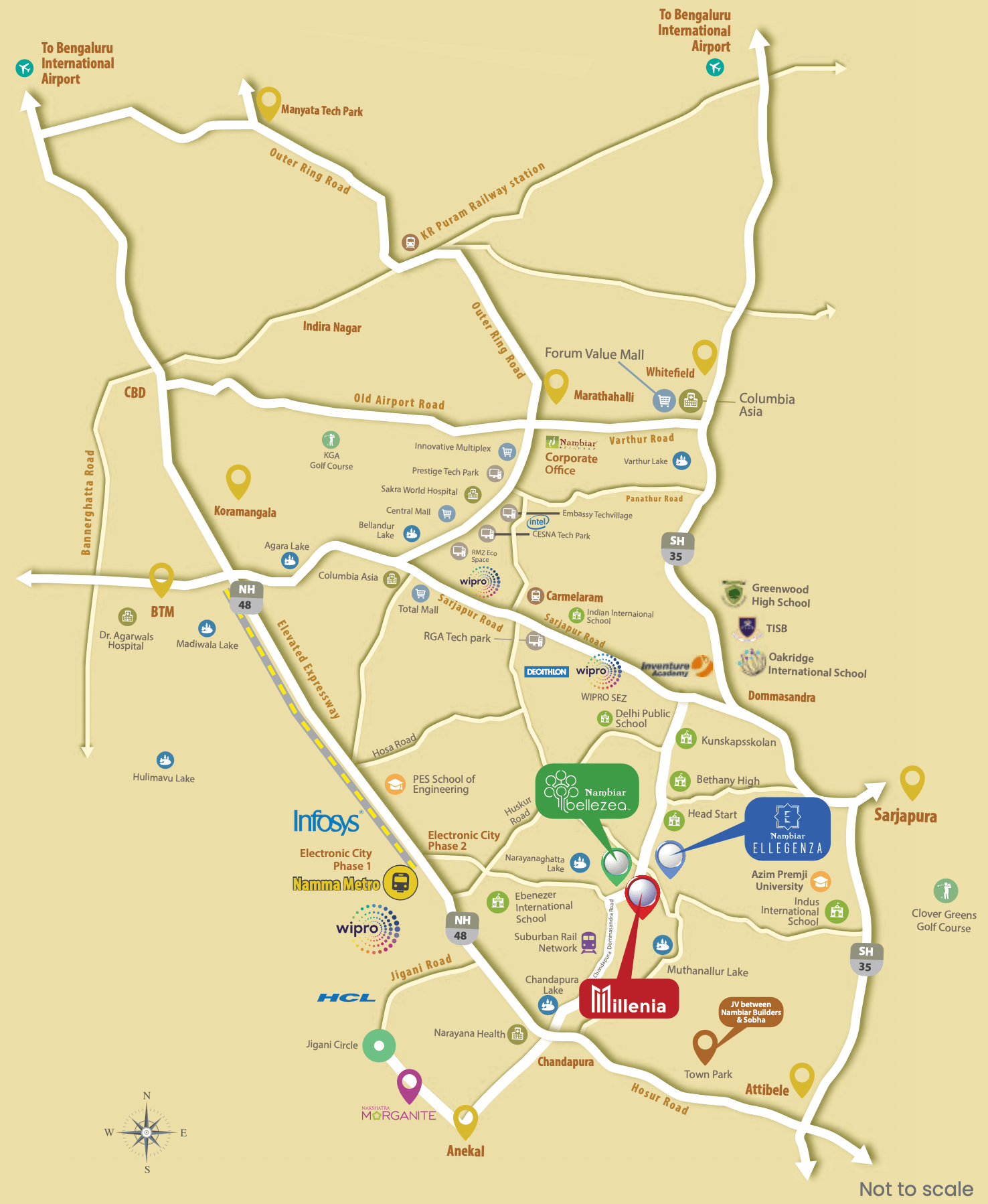 Nambiar Millenia Muthanallur Location Map